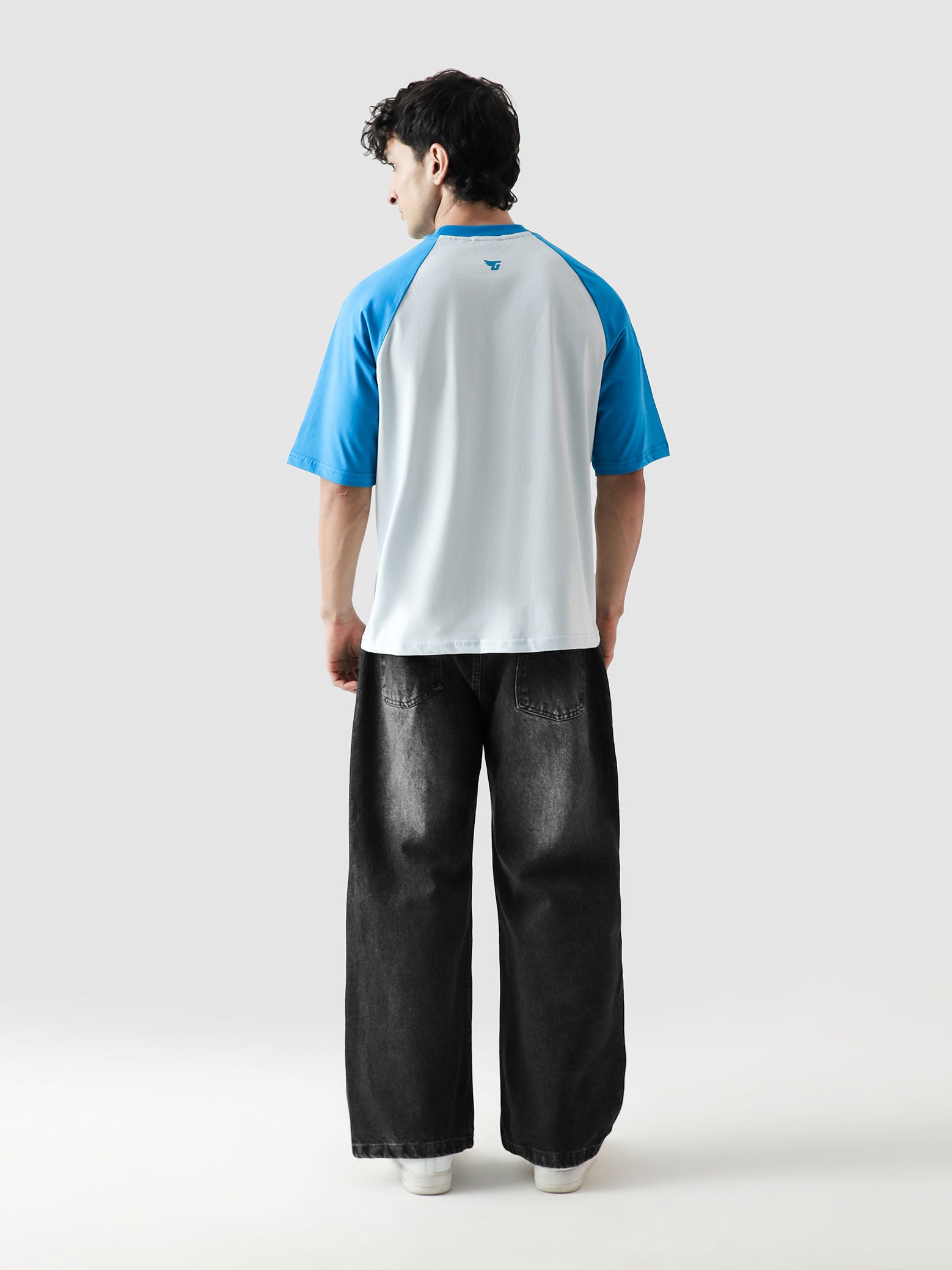 CORE Tees | Electric Blue Raglan