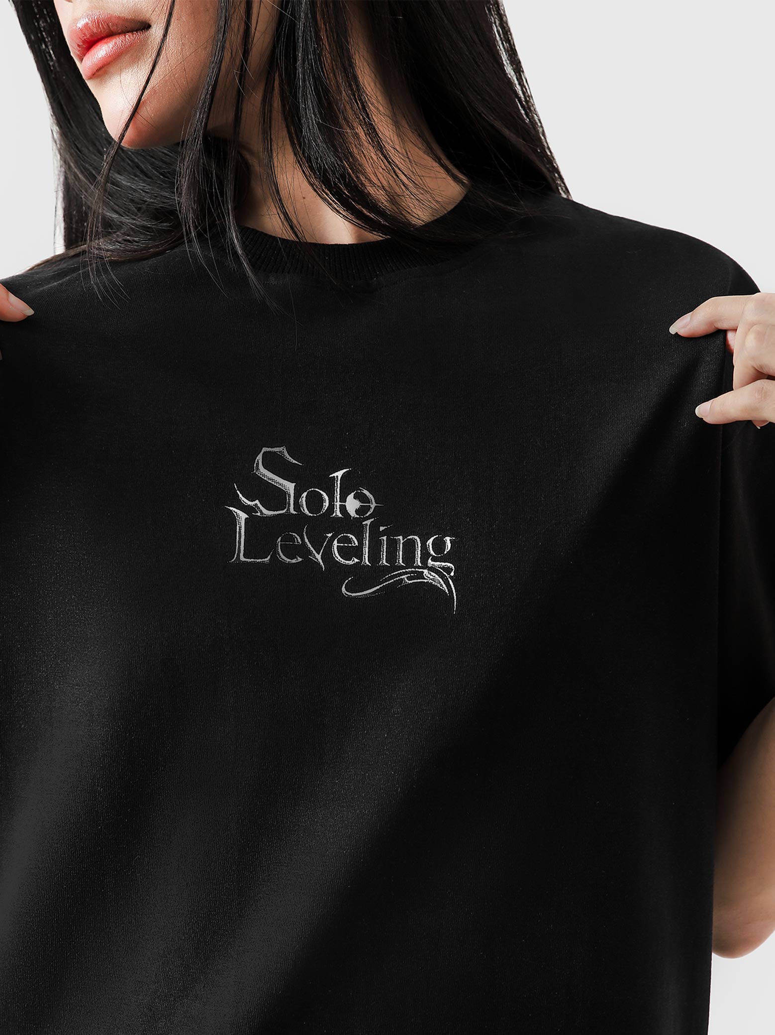 SOLO LEVELING anime tee flat lay oversized graphic streetwear Pakistan – GROOVY