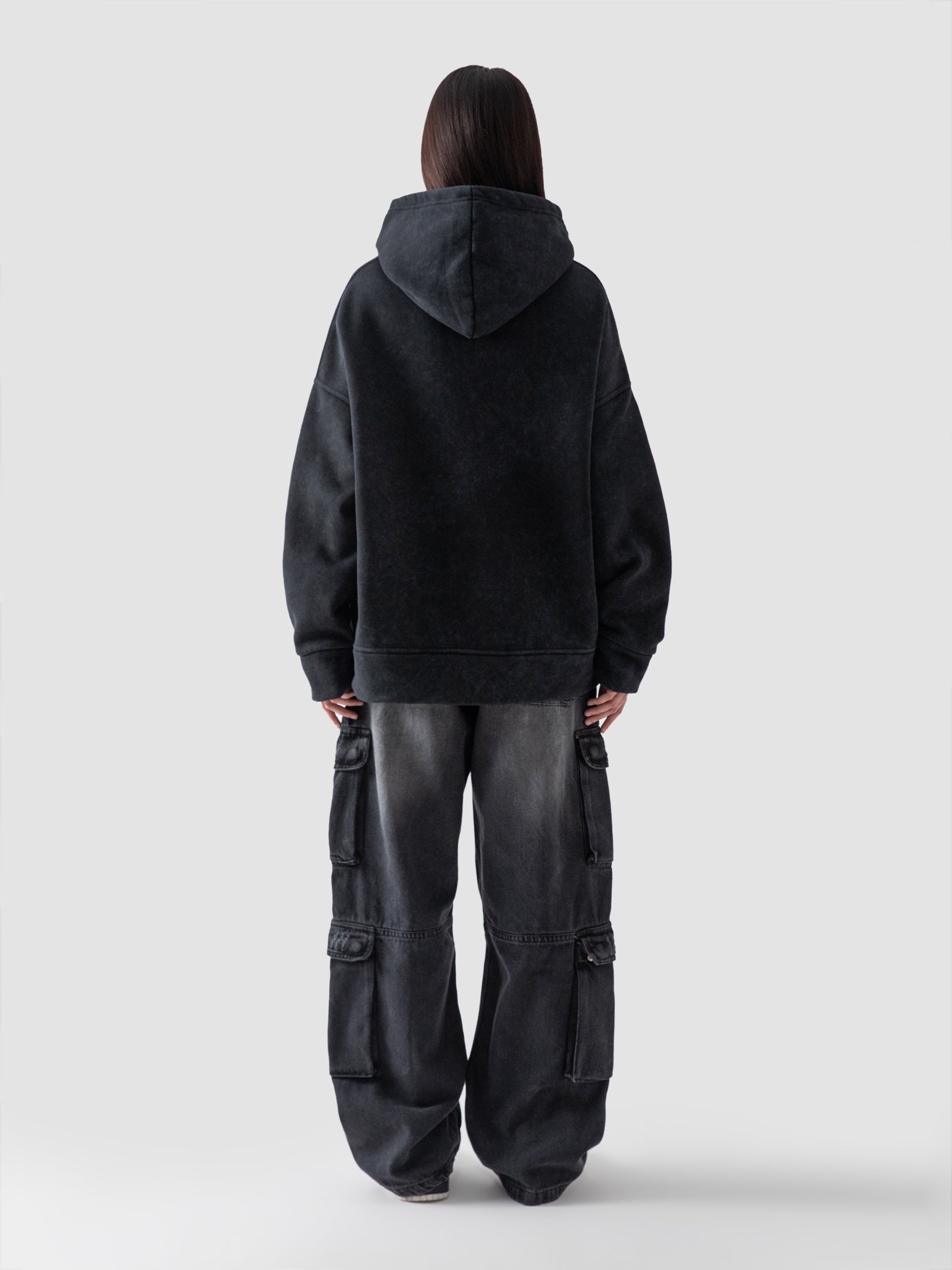 【Raucohouse】Groovy cut out dirty washed hoodie Groovy cut out dirty washed hoodie - Raucohouse | 60