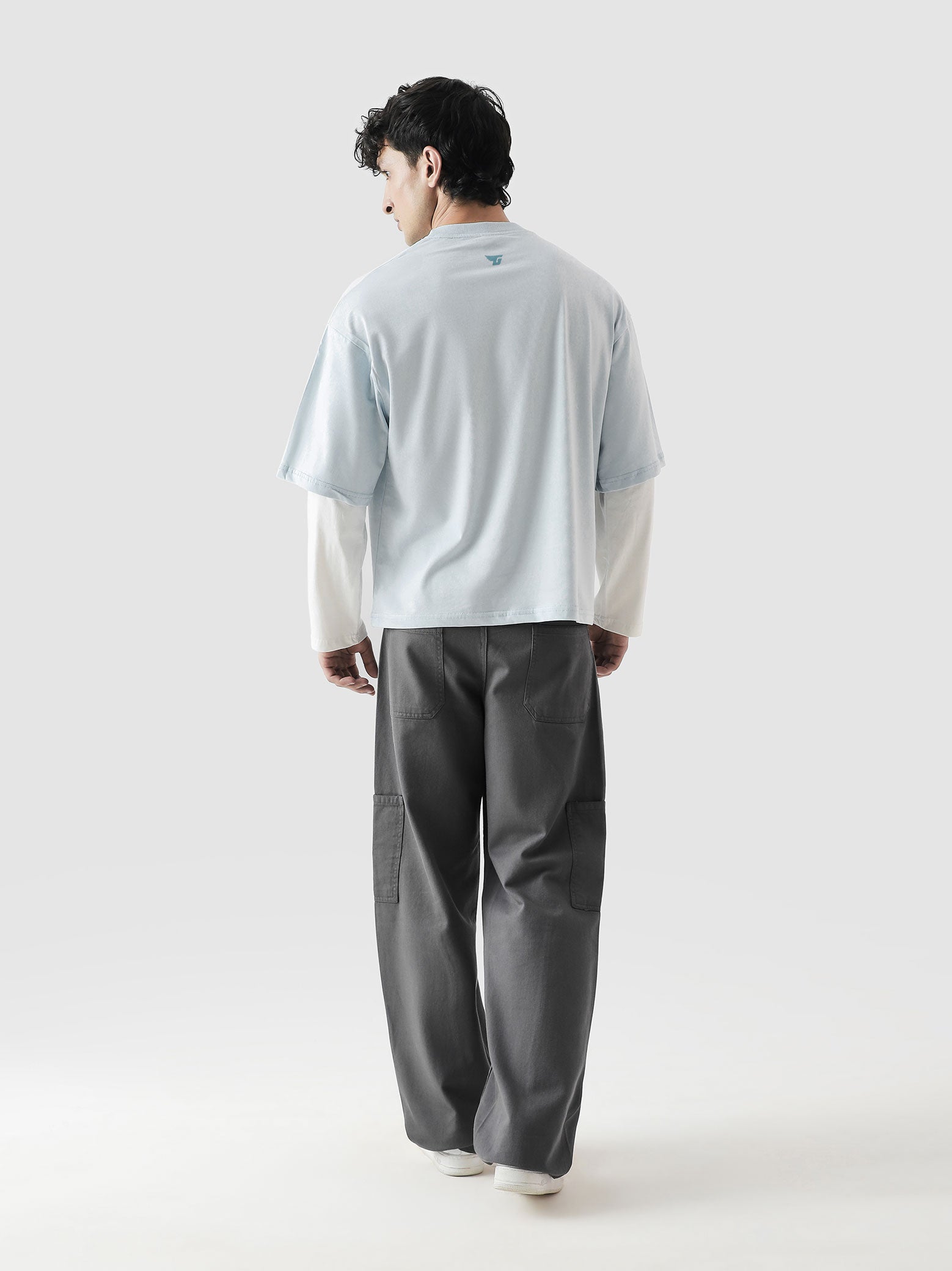 96 Double Layer Jersey - Frost Blue