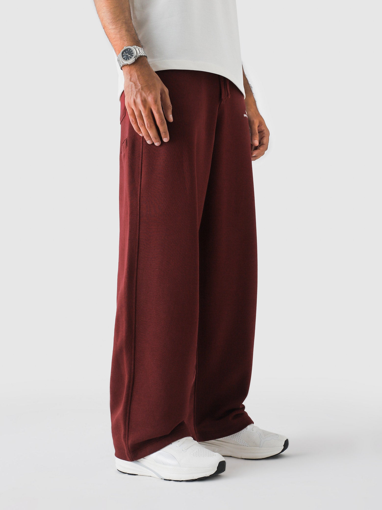 Red Wine Baggy Trouser – Live In Pants | GROOVY Pakistan