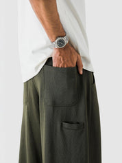 Military Green Baggy Trouser – Live In Pants | GROOVY Pakistan