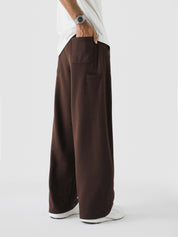 Mocha Brown Baggy Trouser – Live In Pants | GROOVY Pakistan