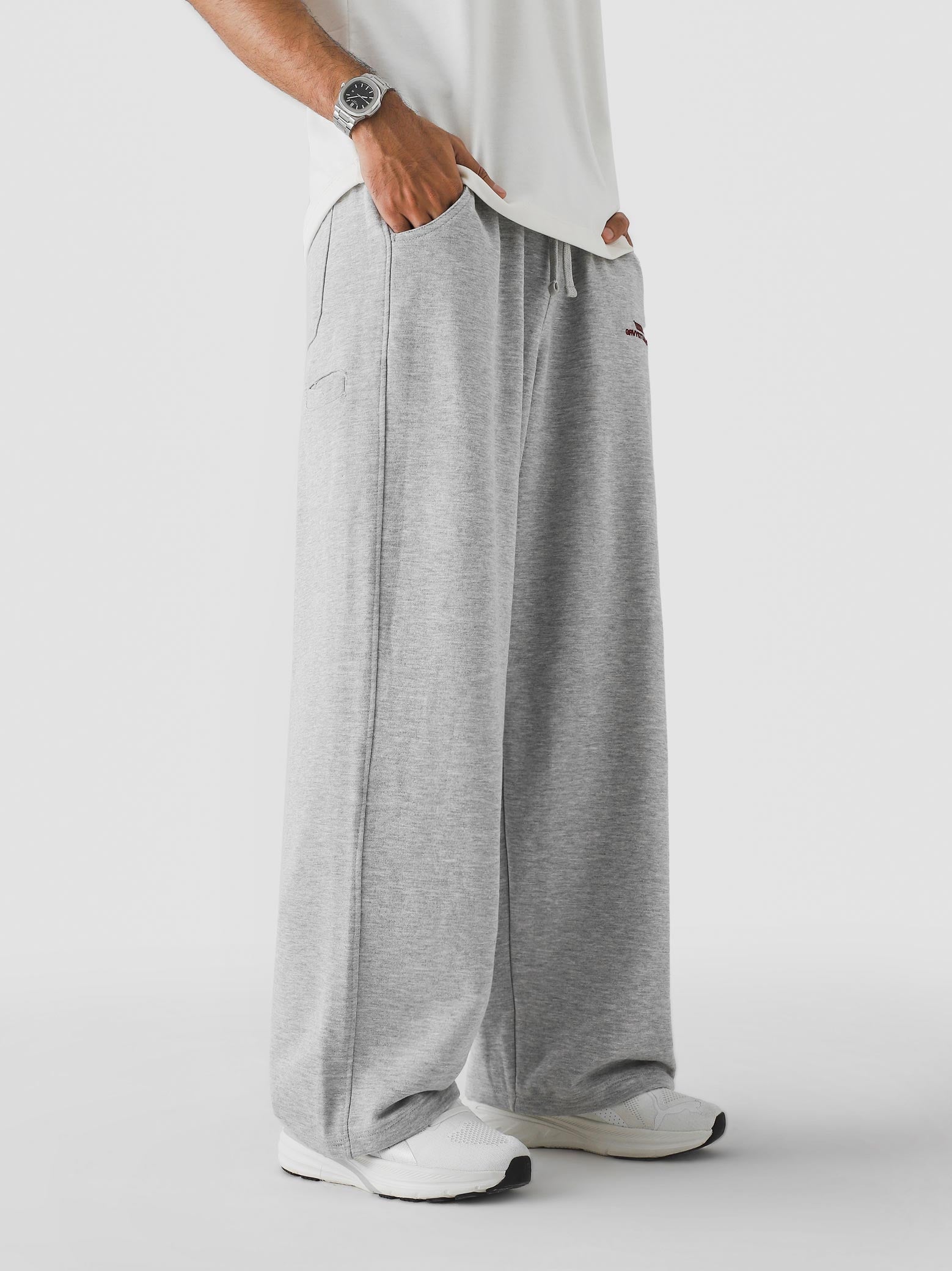 Arctyc White Baggy Trouser – Live In Pants | GROOVY Pakistan
