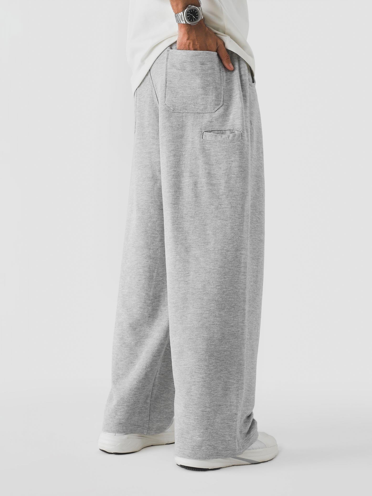 Arctyc White Baggy Trouser – Live In Pants | GROOVY Pakistan