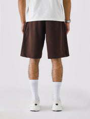 Mocha Brown Aim Shorts for men, breathable summer shorts for gym and daily wear by GROOVY Pakistan