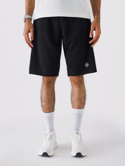 Black Aim Shorts for men, breathable summer shorts for gym and daily wear by GROOVY Pakistan