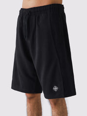 Black Aim Shorts by GROOVY, soft lightweight men's gym and everyday shorts in Pakistan