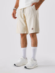 Cream Aim Shorts by GROOVY, soft lightweight men's gym and everyday shorts in Pakistan