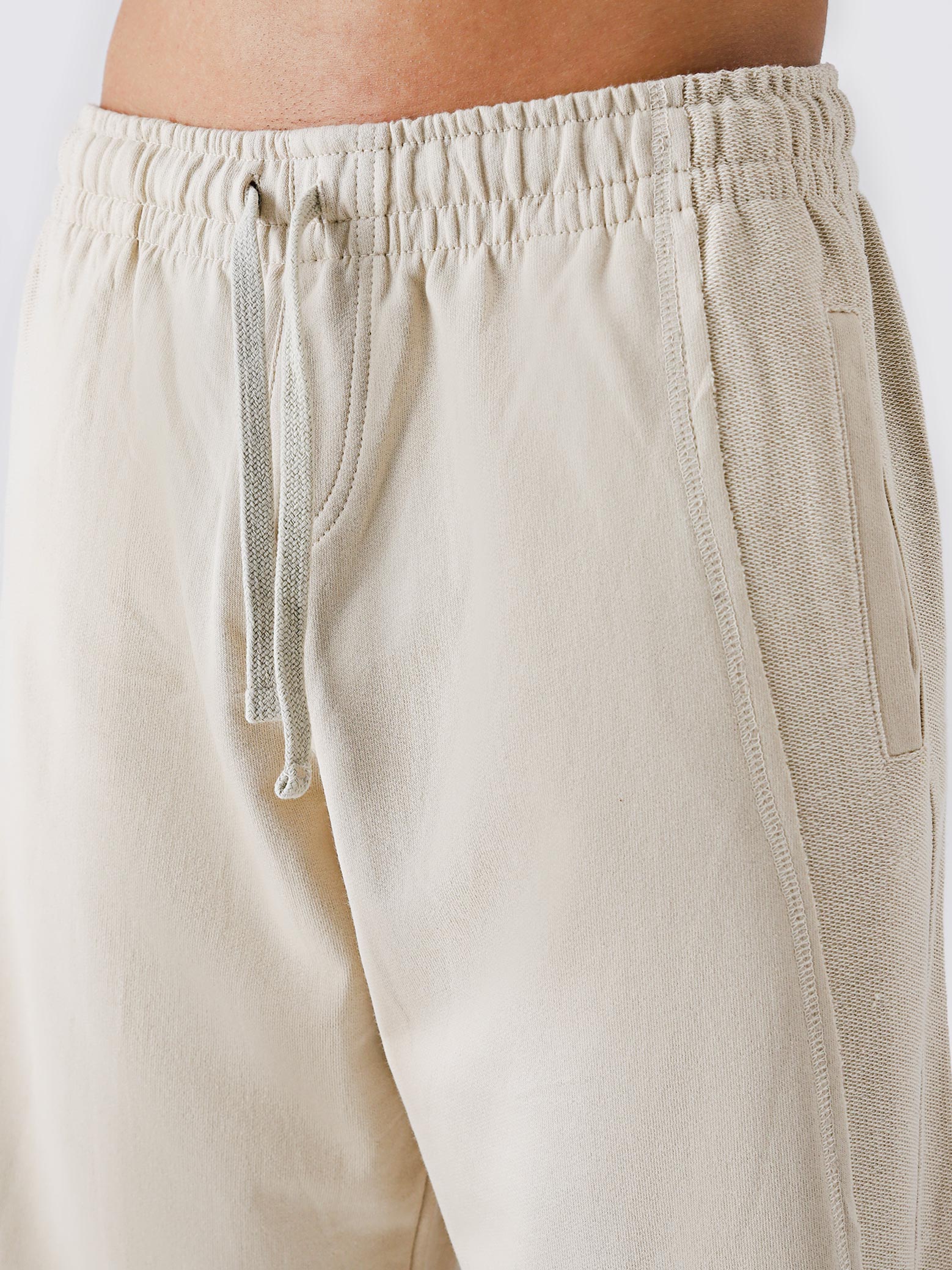 Cream Aim Shorts styled for everyday wear, GROOVY men's gym and lounge shorts in Pakistan