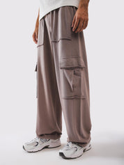 Twin raw edge flap cargo pockets on the outer leg - GROOVY Pakistan