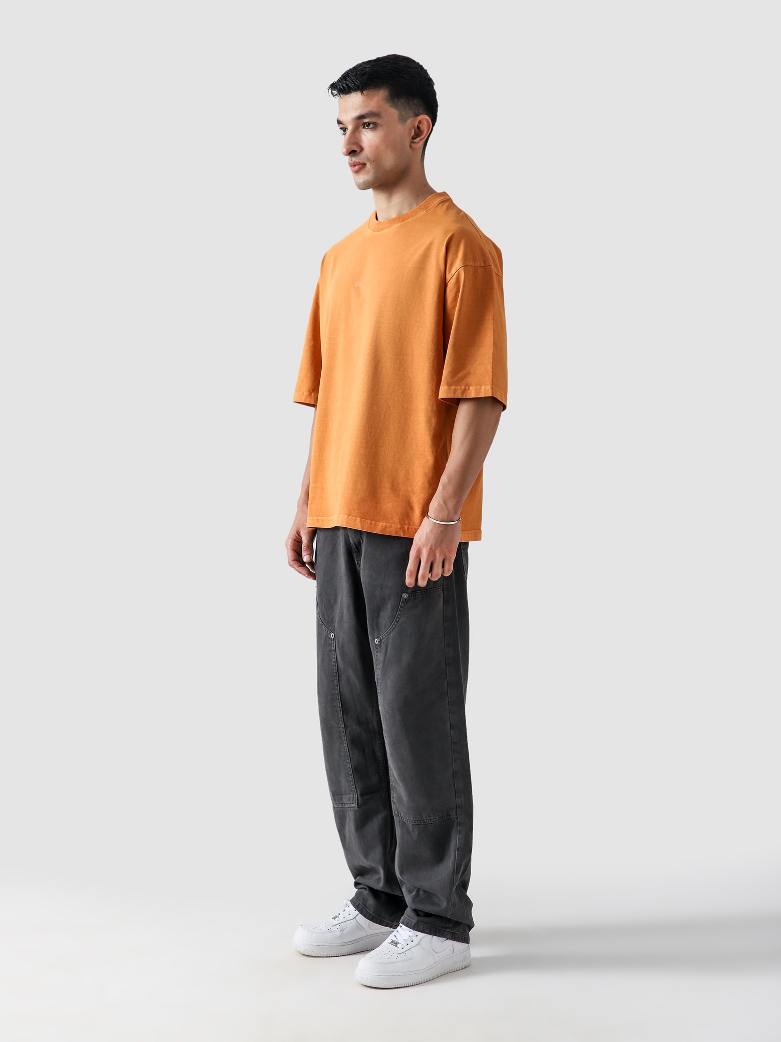 Rust Orange Washed Blank Tee – Oversized T-Shirt Pakistan – GROOVY Pakistan