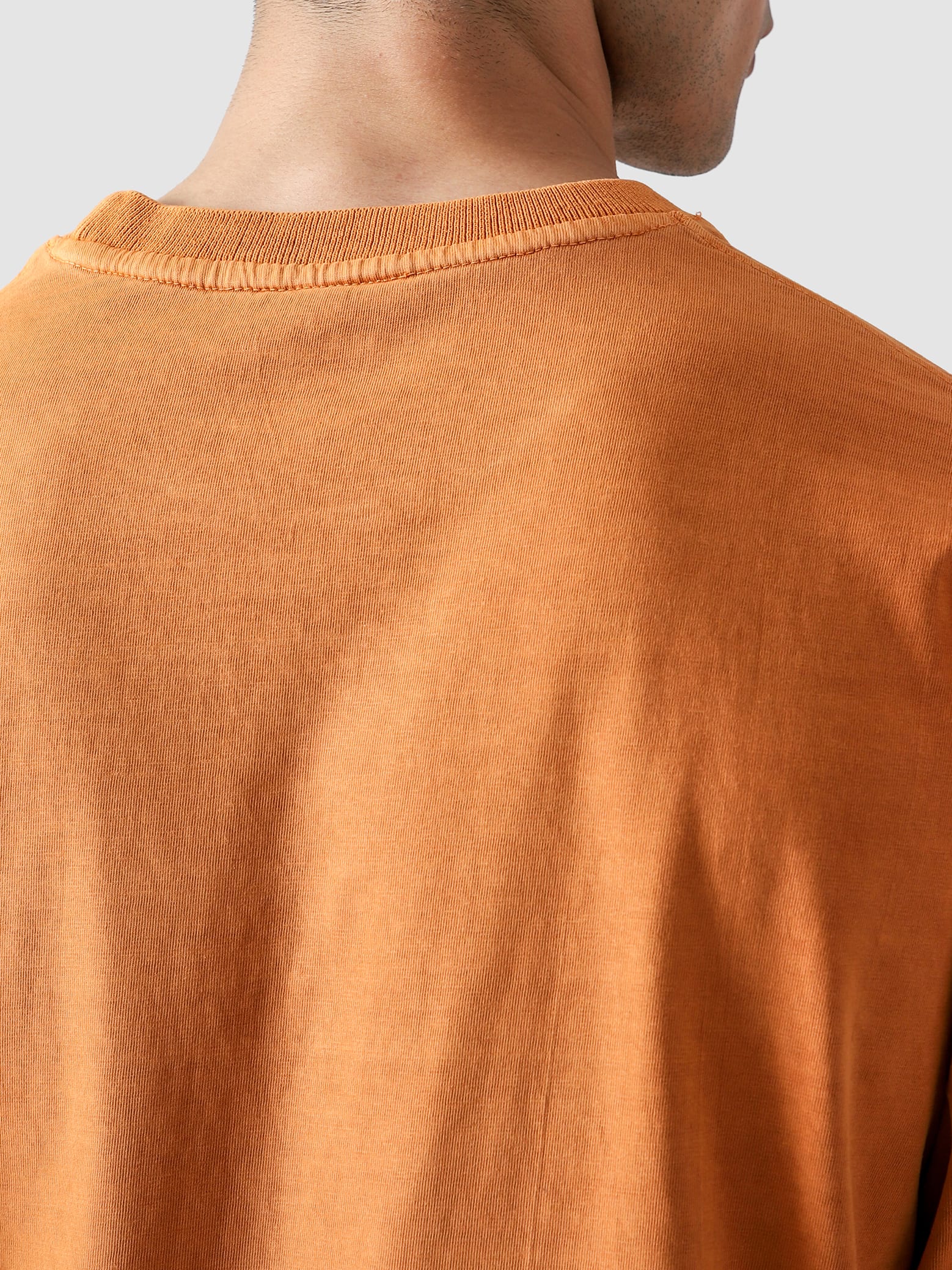 Rust Orange Washed Blank Tee – Oversized T-Shirt Pakistan – GROOVY Pakistan
