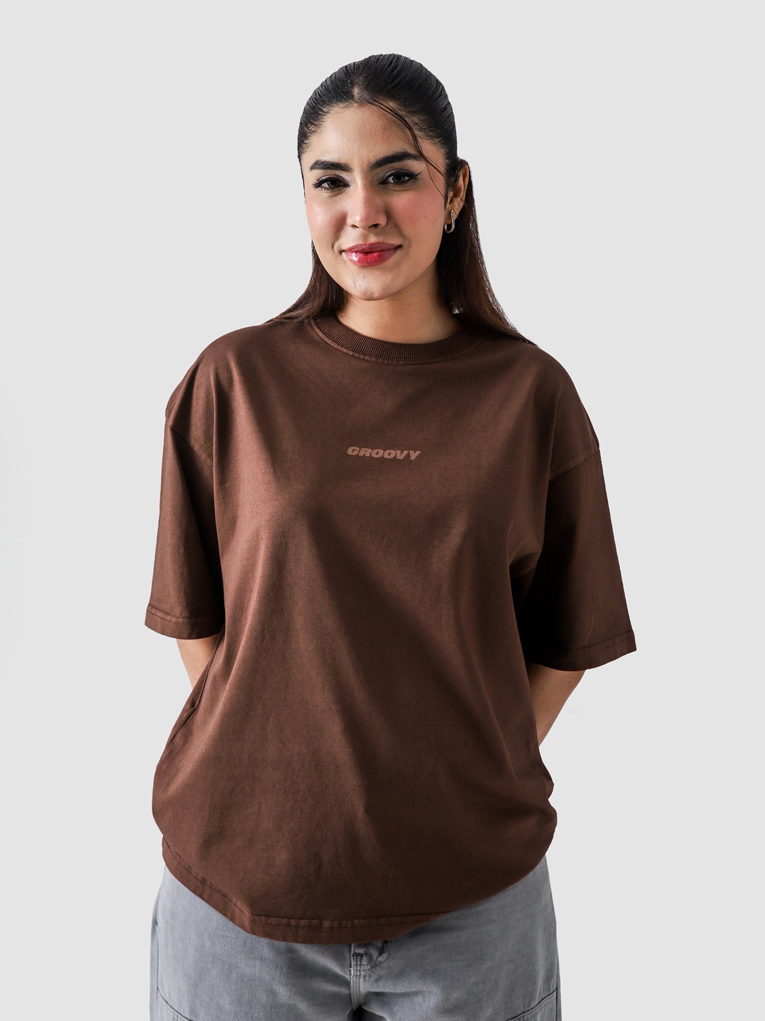 Mocha Brown Washed Blank