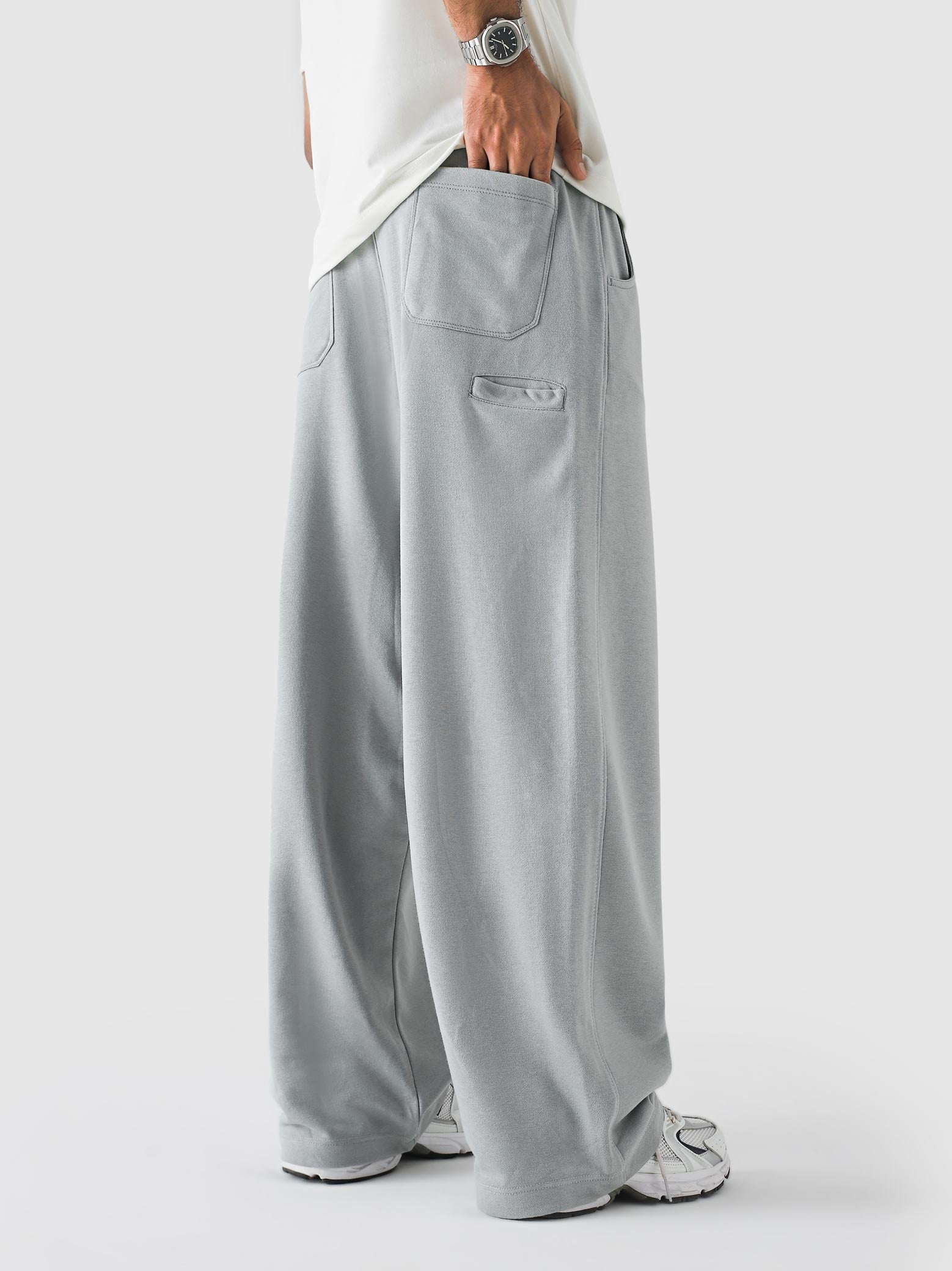 Cool Grey Baggy Trouser – Live In Pants | GROOVY Pakistan