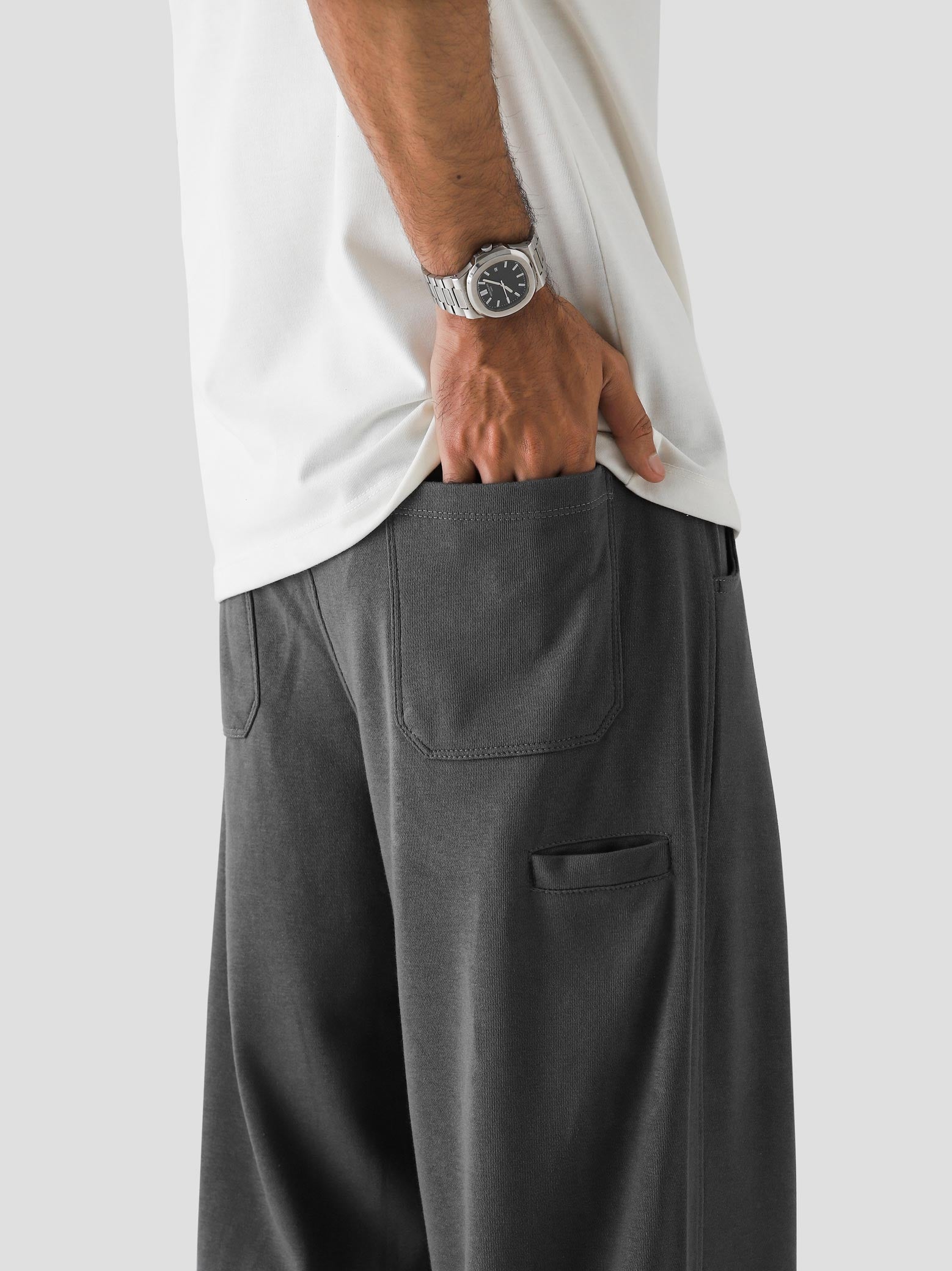 Graphite Grey Baggy Trouser – Live In Pants | GROOVY Pakistan