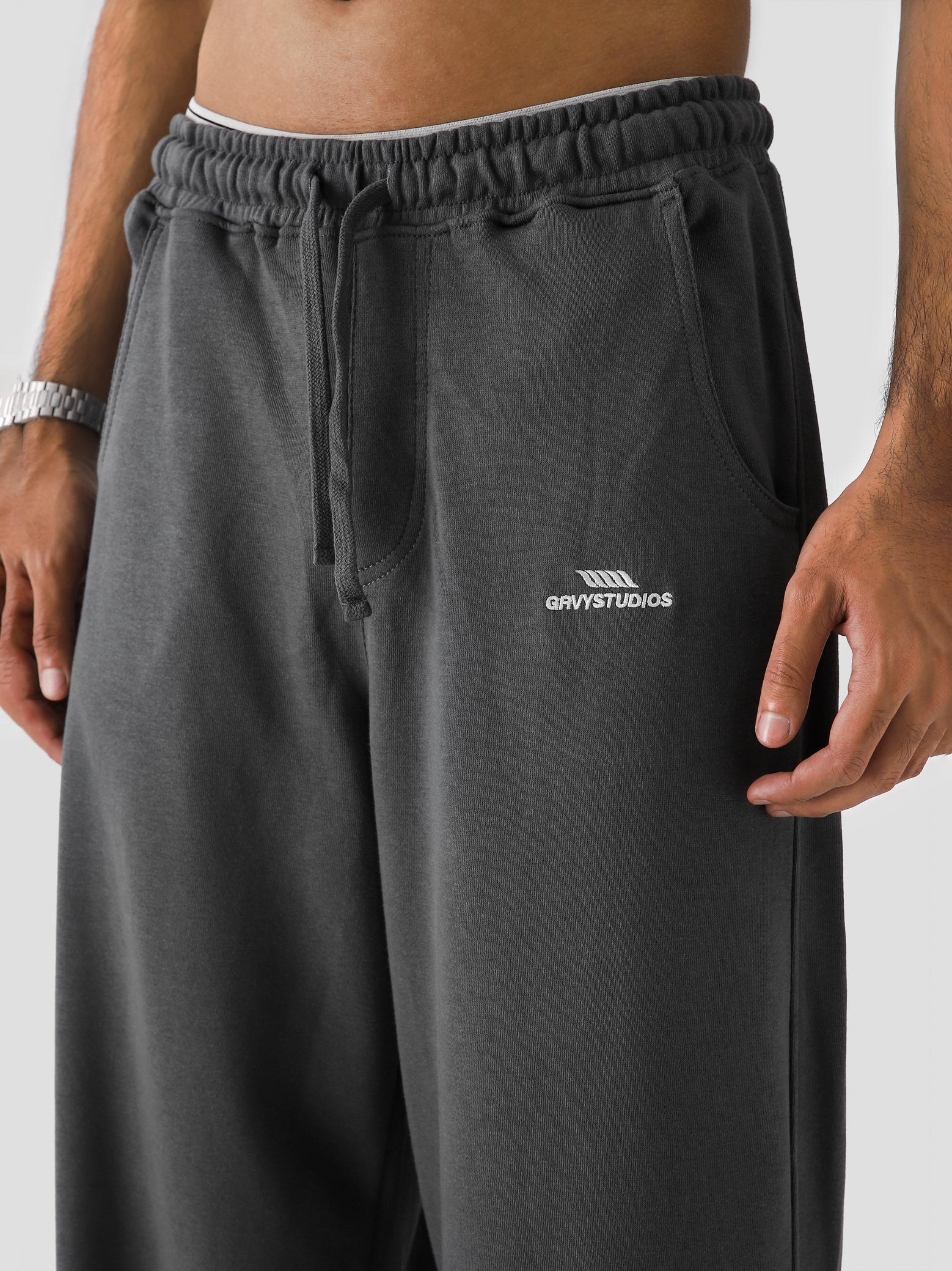 Graphite Grey Baggy Trouser – Live In Pants | GROOVY Pakistan
