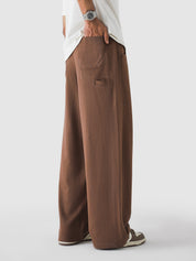 Chocolate Brown Baggy Trouser – Live In Pants | GROOVY Pakistan