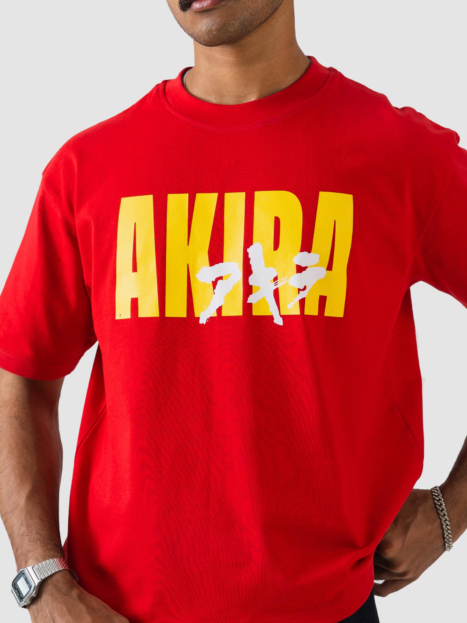 GROOVY red oversized graphic t-shirt, bold text print, Pakistan