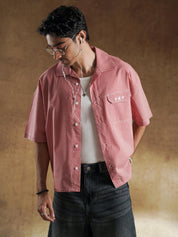 Hem finish on red gingham boxy shirt - GROOVY Pakistan