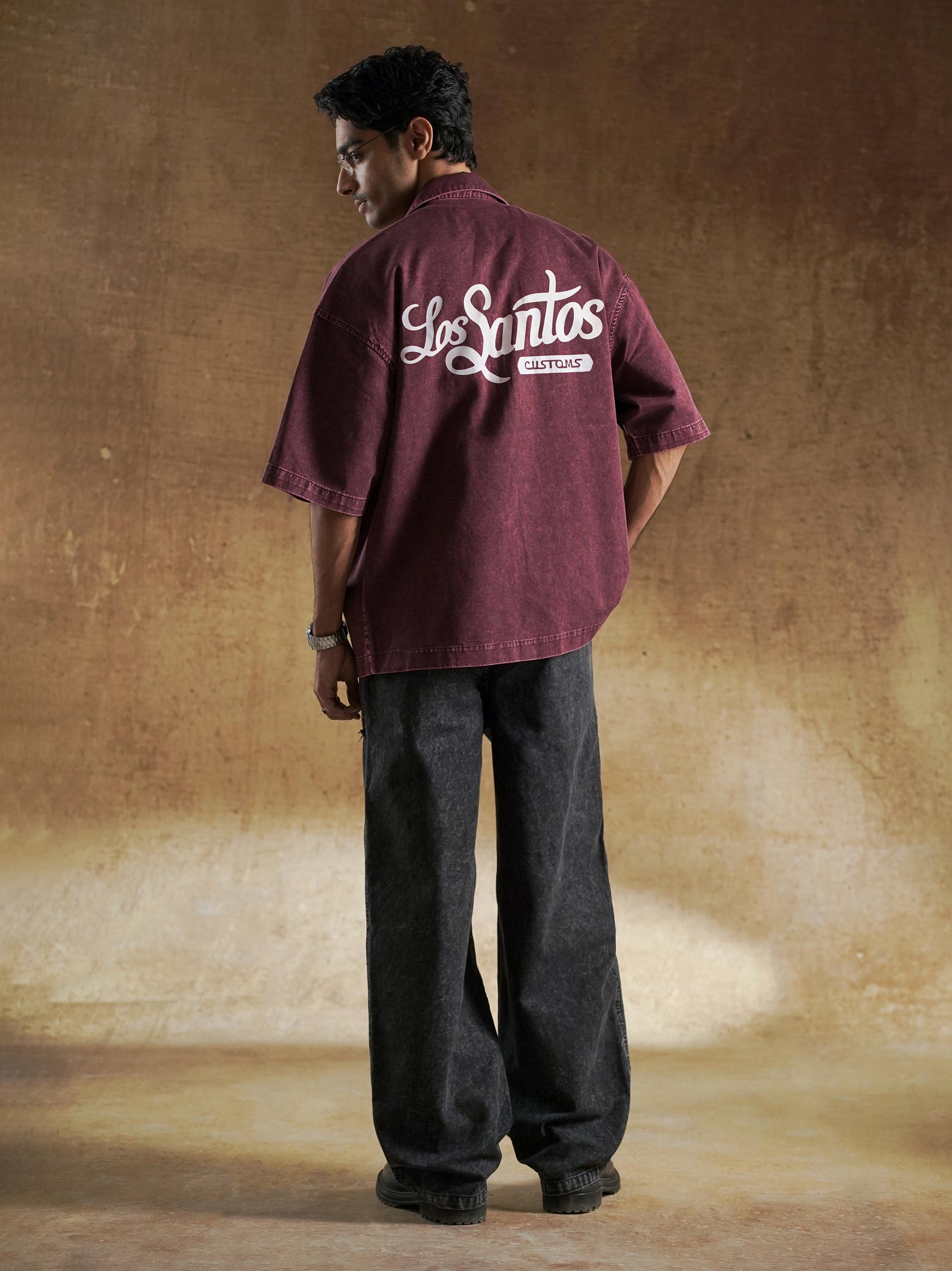 Los Santos Customs shirt half sleeve boxy fit - GROOVY Pakistan