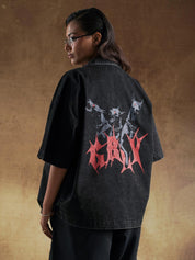 Boneless shirt styled with black washed jeans - GROOVY Pakistan