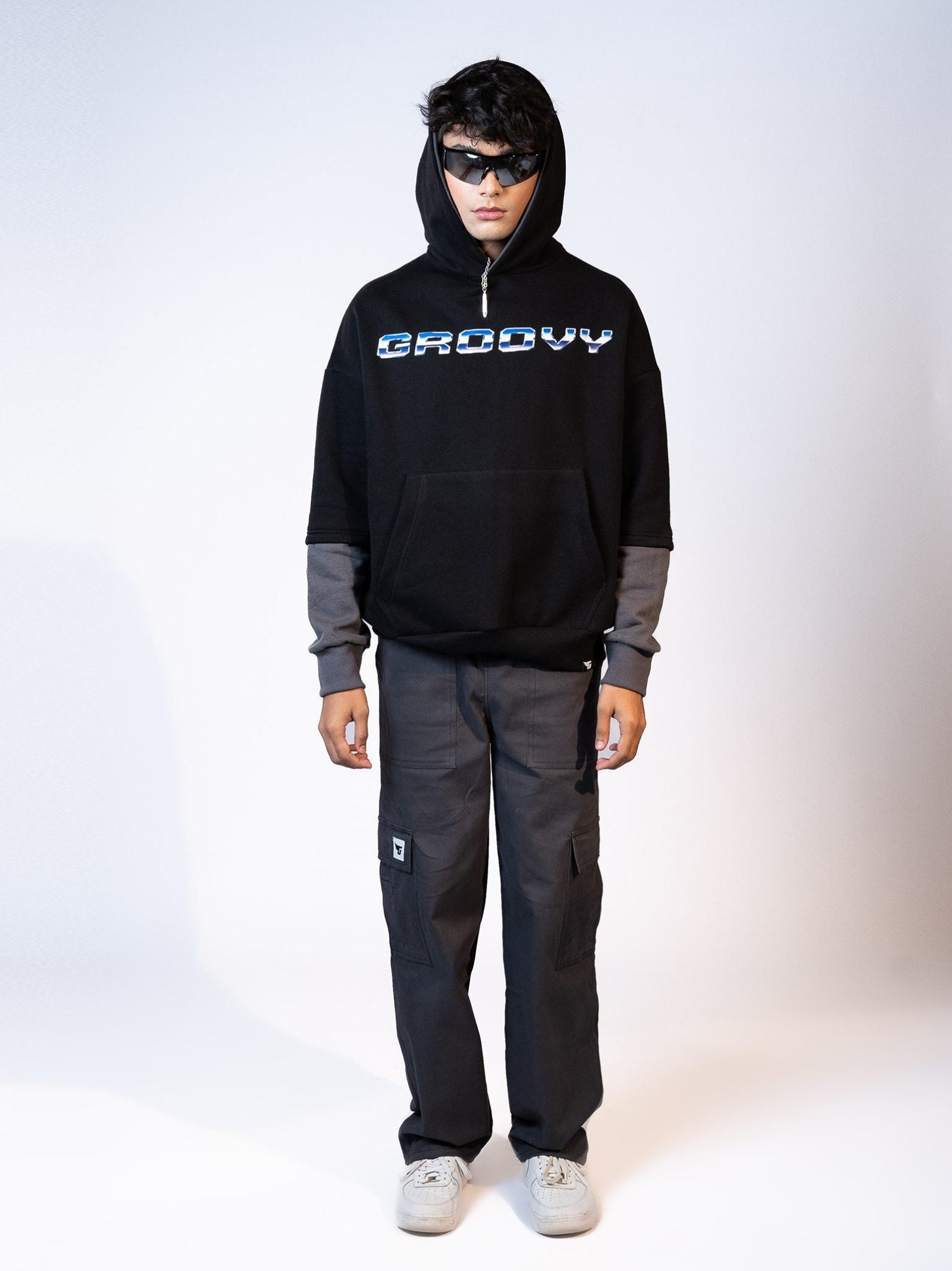 Colorblock Hoodie - GROOVY